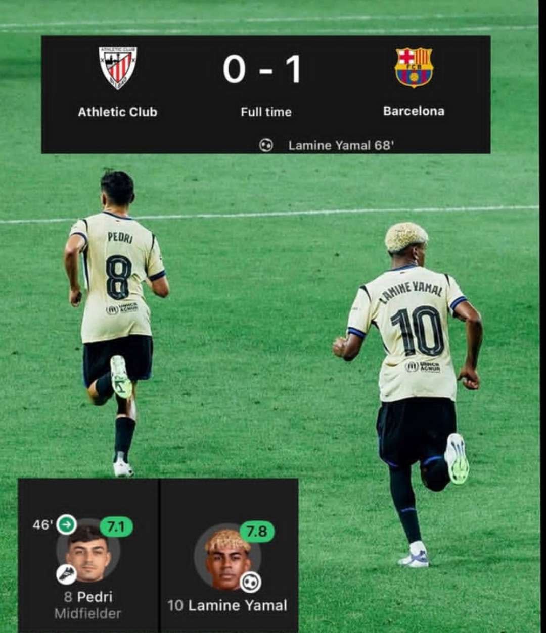 a soccer player running on a field